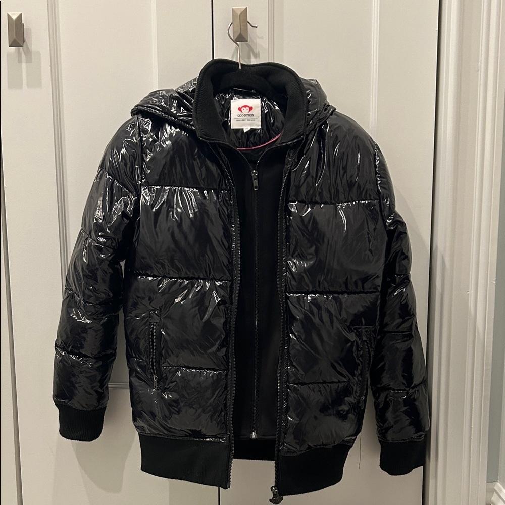 Appaman Shiny Black Kids Puffer Jacket